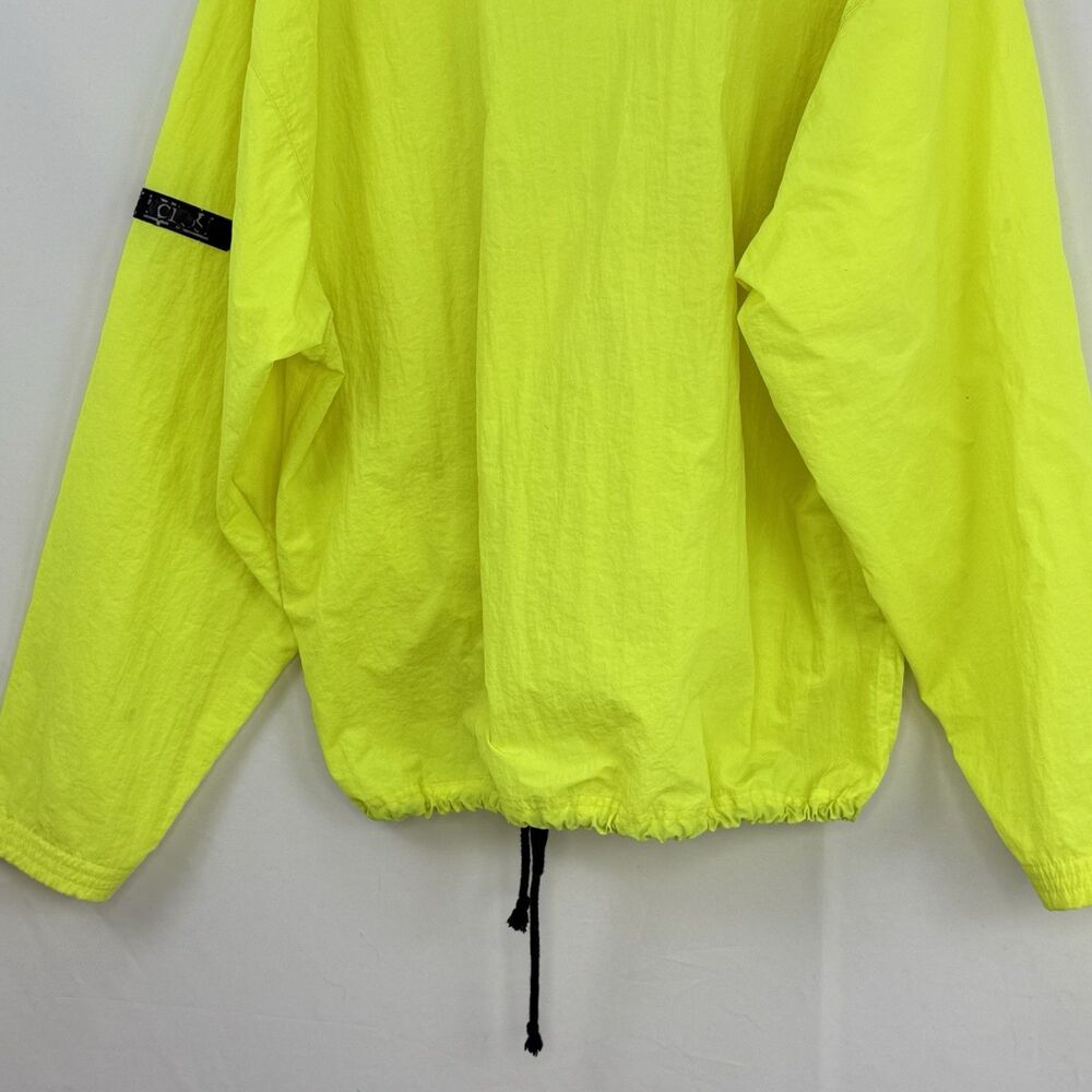 Vintage 90s Street-Closed Pullover Size S/M Jacket Oversized Neon Green - Picture 6 of 16